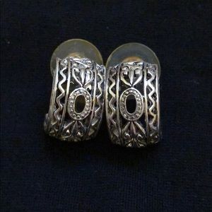 Art Deco silver earrings